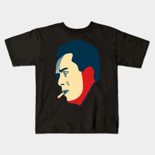 Albert Camus - French Philosophy Existentialist - Red Blue Edition Kids T-Shirt